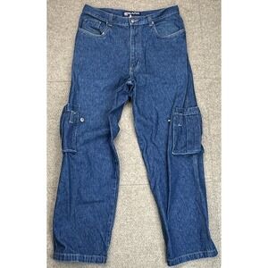 Karl Kani Jeans Rare & Vtg Men's Cargo Conductor Denim Jeans Size‎ 34